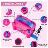 DECOCKRAT Balloon Pump - Electric Dual Nozzle Air Pump for Balloon, Portable Balloon Blower Save Time and Effort, Inflator for Parties & Decorations - 110V-120V, 600W, BluePink