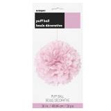 Lovely Pink Solid Hanging Tissue Pom Poms - 16" (Pack of 12) - Elegant & Versatile Decor - Perfect for Weddings, Baby Showers, Parties & Events