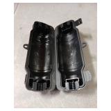 Cismorvex Outdoor Extension Cord Safety Cover with Waterproof Seal IP54 Water-Resistant, Weatherproof Electrical Connection Box with 2 Latches, Plug, Socket, Holiday Decoration Light, Black