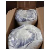 HOMELAB Adjustable Shredded Memory Foam Pillows Queen Size, Cooling Bed Pillows for Sleeping with Removable Cover, Medium Pillows for Side Stomach & Back Sleepers, 2 Packs 20"x28"