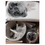 GANIZA Food Processors, Electric Food Chopper with Meat Grinder & Vegetable Chopper - 2 Bowls (8 Cup+8 Cup) with Powerful 450W Copper Motor - Includes 2 Sets of Bi-Level Blades for Fruits/Meat/Nuts