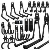 Kodreat 18 Pack Garage Hooks Heavy Duty - Anti-Slip Coating Garage Storage Hooks for Hanging Bike Ladder Garden Tools Hose