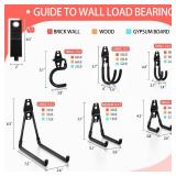 Kodreat 18 Pack Garage Hooks Heavy Duty - Anti-Slip Coating Garage Storage Hooks for Hanging Bike Ladder Garden Tools Hose