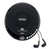 Jensen Portable CD-120 Portable Personal CD Player Compact 120 SEC Anti-Skip CD Player Lightweight & Shockproof Music Disc Player & FM Radio Pro Sport-Earbuds for Kids & Adults (Black)
