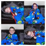 Franco Kids Bedding Super Soft Plush Throw Blanket, 62" x 90", Super Mario,AB0518