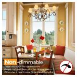 Brightever 4-Pack Vintage LED Edison Bulbs 60W Equivalent, 6W ST58 2700K Warm White Antique LED Filament Bulbs, E26 Medium Base, Clear Glass Style for Home and Commercial, Non-dimmable