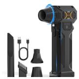 Electric Air Duster-380000RPM Compressed Air Duster, Super High-Speed Air Blower, Replace Compressed Air Cans,Keyboard and PC Clean, Adjustable Air Blower for Outdoors,Car,Home (AC-27)