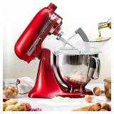 2PCS Flex Edge Beater and Pouring Shield Compatible with Kitchen Aid 4.5-5QT Mixer Bowl, Paddle Attachment with Silicone Edges Compatible with Kitchen aid Mixer Accessories and Attachments