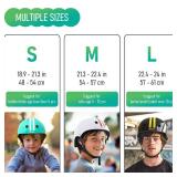 Helmet for Kids 8-14, Youth/Adult Bike Skateboard Helmets for Boys and Girls, Matte Black Skating/Scooter/Bicycle, Size L