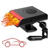 Car Heater - Portable Car Heater Fan with 360° Rotatable Base, 12V Car Heater 150W, Quick Defrosting & Demisting for Windshield, Universal for Truck/SUV/Car (Cigarette Lighter Plug)