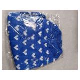 Dog Sweater Heart Puppy Sweater Warm Soft Pet Cloth Dog Outfits for Small Dogs and Cats (Blue, M)