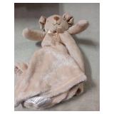 Pro Goleem Dog Security Blanket Brown Soft Puppy Lovey for Boys and Girls Unisex Lovie Baby Gifts for Toddler and Infant Snuggle Toy Stuffed Animal 16 Inch