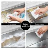 HOKEMOM Kitchen Sink Caddy Organizer with Sponge Holder & Multifunctional Hooks - Dual Suction Cups (18.5lb Hold), 2.0mm Stainless Steel Black Rust-Proof, Non-Slip, 7.09" x 4.33" x 2.76"