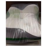 Cerrvical Neck Pillow- Ergonomic Memory Foam Pillows for Sleeping, Dual Ear Relief Zone Contour Pillow, Neck Support Pillows for Side Back &Stomach Sleeper (White)