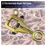 QDZCZY 2-Pack Auto Body Repair Clamp Self-Tightening Tool 5 Ton 2-Way Pull Clamp with Top and Straight Pull Force for Automotive Body Frame Repair Tool Kit