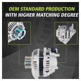 Kinwrdsn Alternator Compatible with Honda L4 1.8L 2006 2007 2008 2009 2010 2011 Civic 11176N 31100RNAA01 31100RNAA012M2