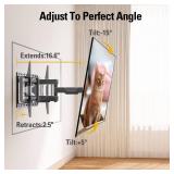 Mounting Dream UL Listed TV Wall Mount for Most 42-84 Inch TV, Full Motion, with Swivel and Tilt, TV Bracket with Articulating Dual Arms, Fits 16inch Studs, Max VESA 600X400 mm, 100 lbs,MD2617