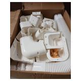 Kalkehay 3" W x 16Ft L Line Set Cover Kit for Ductless Mini Split Air Conditioners, PVC Decorative Cover for Central AC and Heat Pump Systems Tubing Cover