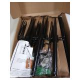 7 Pack 10 FT String Light Poles,Metal with Fork Lights Poles for Outdoor String Light, Rustproof Heavy Duty for Outside Garden,Patio,Wedding,Backyard,Deck,Party