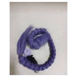 FantaLook Long Purple Braided Cosplay Wig Dress up Accessories with Clips for Halloween Only Braid