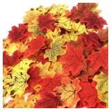 CODE FLORIST 200 Pcs Fall Artificial Maple Leaves for Thanksgiving,Weddings Decorations,Festival Events