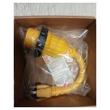 Kohree 30 Amp to 15 Amp 110 RV Adapter Plug, 15A Male to 30A Female RV Power Adapter, NEMA 5-15P to L5-30R Twist Lock RV Dogbone Electrical Adapter Cord 12"