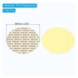 PATIKIL 67mm/2.6inch Pressure Sensitive Seal, 200 Pack Adhesive PS Foam Lid Cap Liners Resistant Tamper with Dustproof Paper Back for Plastic Glass Jar Bottle Cap Seals