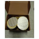 PATIKIL 67mm/2.6inch Pressure Sensitive Seal, 200 Pack Adhesive PS Foam Lid Cap Liners Resistant Tamper with Dustproof Paper Back for Plastic Glass Jar Bottle Cap Seals