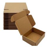 Shipping Boxes 6x5x2 inch 50 Pack,Brown Corrugated Boxes Mailer Packaging for Mailing Small Business E-Commerce Gift Boxes for Wrapping Present Moving Storage Heavy Duty Recycled Cardboard Boxes