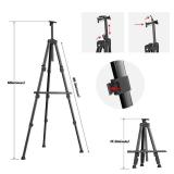 Easels for Painting Canvas, Aredy 66" Art Easel for Drawing, Portable Painting Easel Stand, Metal Table Top Easel