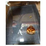 XINISS Hat Display Case Clear Acrylic Hat Display Box Assemble Baseball Cap Holder for Signed Memorabilia Cap Storage with Metal Bell Base (11x8.2x7.1 inch)