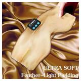 Sleep Mask Bluetooth 5.4 Headphones Soft Wireless Headband Eye Mask Blackout with Microphone (Gold)