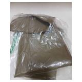 FLASLD Fireproof Fireplace Mat 28x48Inch Half Round Under Grill Mat Hearth Rug Protects Floors from Sparks Embers, Brown