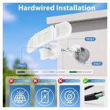 SZPOWER 150W Motion Sensor Lights Outdoor for Outside, 15000LM LED Flood Lights Outdoor Wired Dusk to Dawn, Exterior Security Floodlight Fixture Waterproof IP65, Outdoor Lighting for House, Garage