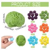 Gilprop 48 Pcs Brain Shaped Erasers Bulk 1 Inch Mini Brain Rubber Pencil Erasers Fun Classroom Supplies Birthday School Party Favors, Cute Novelty Gifts for Students Reward Prize Filler, Colorful