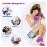 SuzziPad Foot Ice Pack Cold Socks & Gloves for Chemotherapy, Comfort Items for Chemo, Soothing for Feet, Cooling Therapy for Hand, L, Purple