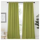 Curtain Rods for Windows 28-62 inch, Black Curtain Rods 2 Pack with Brackets, Adjustable 5/8 inch Curtain Rod Set of 2 with Decorative Finials for Bedroom, Living Room, Easy Install