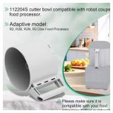 112204S Cutter Bowl Compatible with robot coupe R2, R2B, R2N, R2 Dice Food Processor, 3 Quart Bowl, Gray