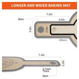 PLAPITATE Silicone Bread Sling Dutch Oven Liner, Non-Stick & Easy Clean Reusable Oval and Round Silicone Bread Baking Mat with Long Handles, Easy to Transfer Sourdough Bread - 2 Gray Set
