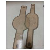 PLAPITATE Silicone Bread Sling Dutch Oven Liner, Non-Stick & Easy Clean Reusable Oval and Round Silicone Bread Baking Mat with Long Handles, Easy to Transfer Sourdough Bread - 2 Gray Set