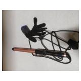 1 Inch Curling Wand Long Barrel, Dual Voltage Hair Curling Iron Wand Ceramic for Long Hair,10 Adjustable Temp