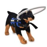 GabeFish Lightweight Adjustable Blind Ring for Dogs Cats, Pet Harness Guide Device Blue Small
