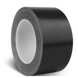 Harciety Black Duct Tape Heavy Duty, 1.88 Inch x 35 Yard Waterproof Strong Adhesive Duct Tape for Indoor Outdoor Repairs Tear by Hand, 1 Roll