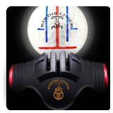 Birdie Liner T-putt Golf Ball Marker Alignment Tool - Triple-Line Golf Stencil with 3-Color Pens and Gift Box - Patent Pending