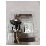 Kwikset Tripoli Lever Interior Passage Door Handle, Lever For Closet and Hallway Doors, Reversible Non-Locking Handle Lever, Satin Nickel, with Microban Protection