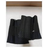 Nebility Waist Trainer for Women Corset Shapewear Tummy Control Faja Body Shaper Waist Cincher with Adjustable Strap(Black,Medium)