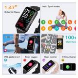 USMECBL Fitness Tracker with 24/7 Health Monitoring,Heart Rate Sleep Blood Oxygen Monitor/Calorie Steps Counter Pedometer Activity Smart watchs/Notifications for Android/iOS