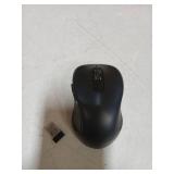 WisFox 2.4G Wireless Mouse for Laptop, Ergonomic Computer Mouse with USB Receiver and 3 Adjustable Levels, 6 Button Wireless Mice for Windows Mac PC Notebook (Grey)