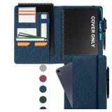 Kaitiaki Sturdy Planner Cover for Rocketbook Smart Notebook - Water-Resistant Fabric Padfolio, Business Padfolio with Firm Writing Surface, Fits Executive Size A5, Rocketbook Accessories (Blue)