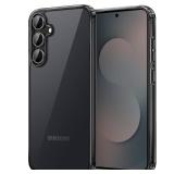 JETech Case for Samsung Galaxy S25 FE, Non-Yellowing Shockproof Bumper Protective Phone Cover, Anti-Scratch Hard PC Back (Black)